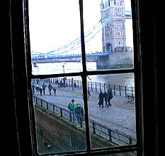 A view of Tower Bridge from, if I remember correctly, the Bloody Tower
